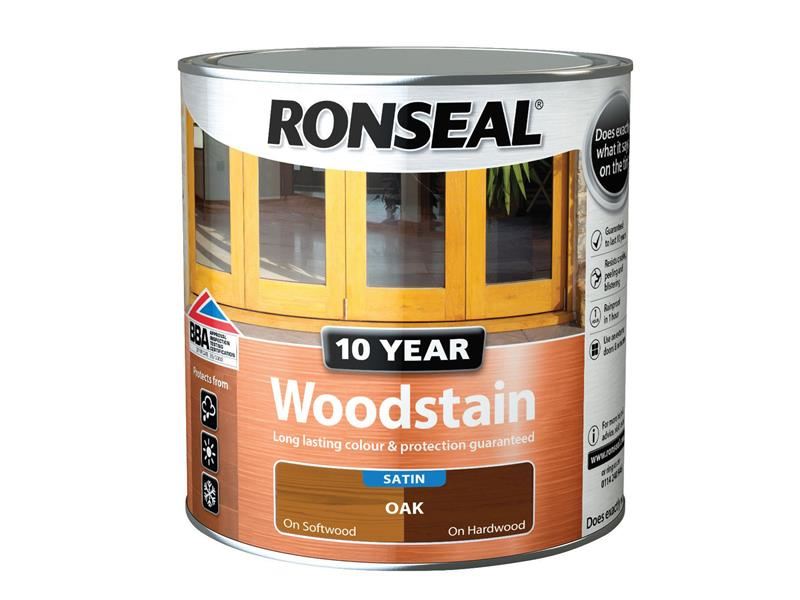 Ronseal 10 Year Woodstain Dark Oak 750ml Ronseal - Dynamic Drive