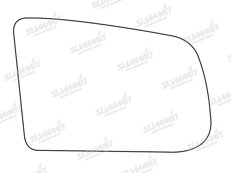 Summit Stick-On Standard Mirror Glass fits Mazda 121 RHS Summit - Dynamic Drive