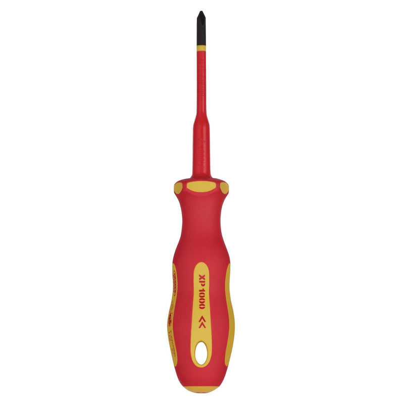 Draper XP1000 VDE Slimline Cross Slot Screwdriver, No.1 x 80mm 02163 Draper - Dynamic Drive