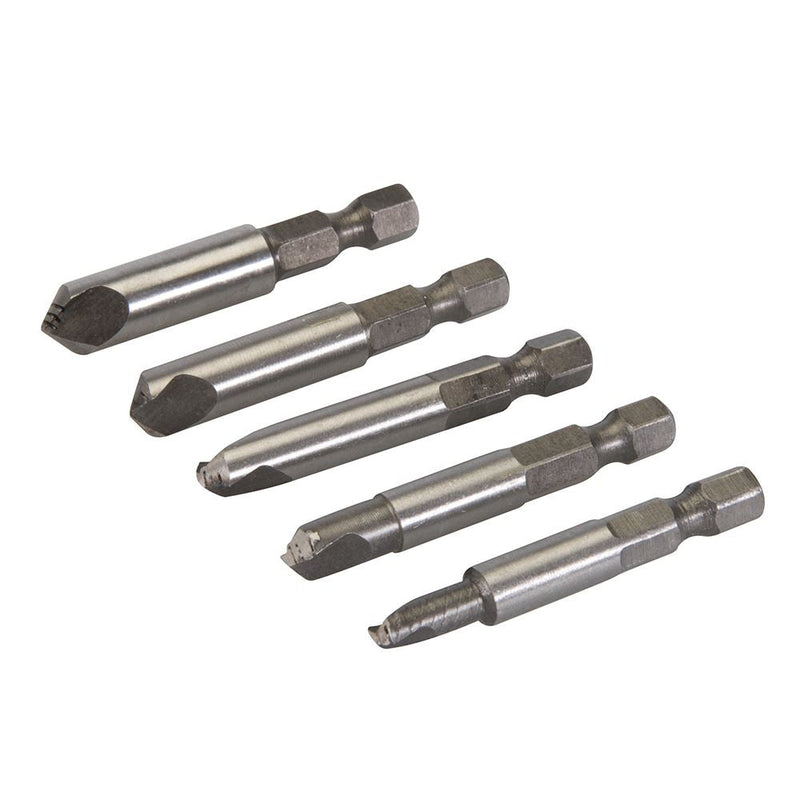 Silverline Damaged Screw Remover Set 5pce 50mm Silverline - Dynamic Drive