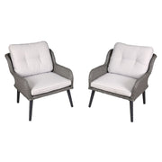Dellonda Buxton Rattan Wicker Outdoor Chair Set 2pc DG79 Dellonda - Dynamic Drive