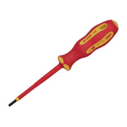 Draper XP1000 VDE Plain Slot Screwdriver, 4.0 x 100mm 64414 Draper - Dynamic Drive