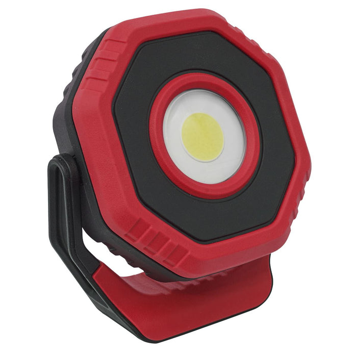 Sealey LED700PR Rechargeable Pocket Floodlight with Magnet 360° 7W COB LED - Red Sealey  - Dynamic Drive