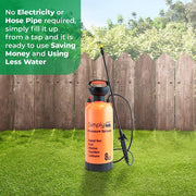 8L Portable Pressure Washer – Hand Pump Action Garden Power Sprayer Water Manual Simply - Dynamic Drive