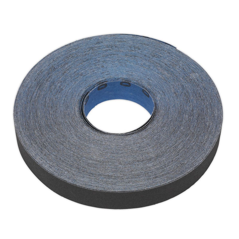 Sealey Emery Roll Blue Twill 25mm x 25m 80Grit ER252580 Sealey - Dynamic Drive