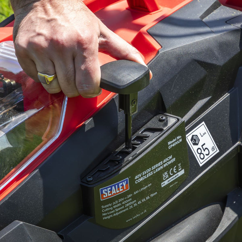 Sealey Cordless Lawn Mower Kit 40V 4Ah SV20 Series 40cm CP40VLMKIT Sealey - Dynamic Drive
