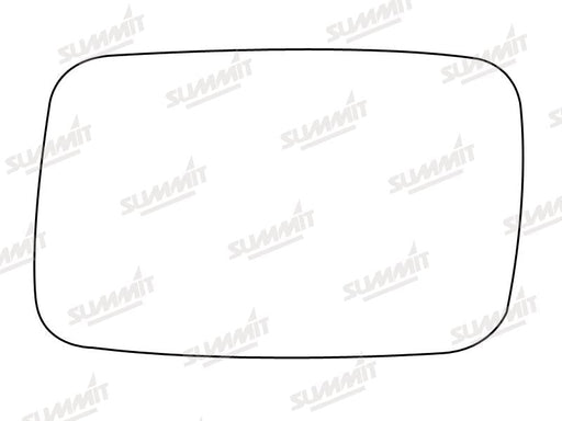 Summit Stick-On Standard Mirror Glass fits Ford Granada Scorpio 85 to 92 LHS Summit - Dynamic Drive