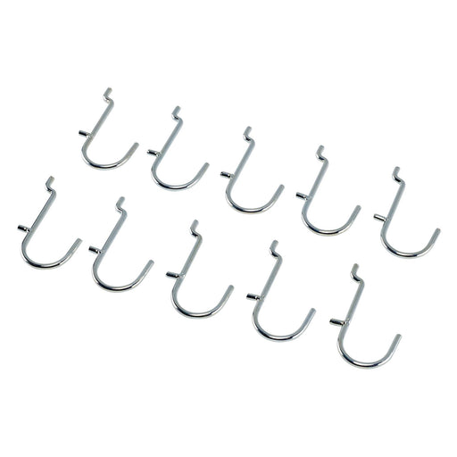 Draper Metal J-Hooks for Back Panel/Pegboard (Pack of 10) 10218 Draper - Dynamic Drive