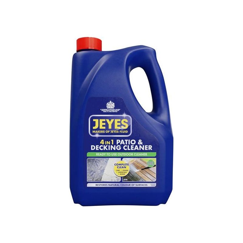 Jeyes 4-in-1 Patio & Decking Cleaner 4 litre Jeyes - Dynamic Drive