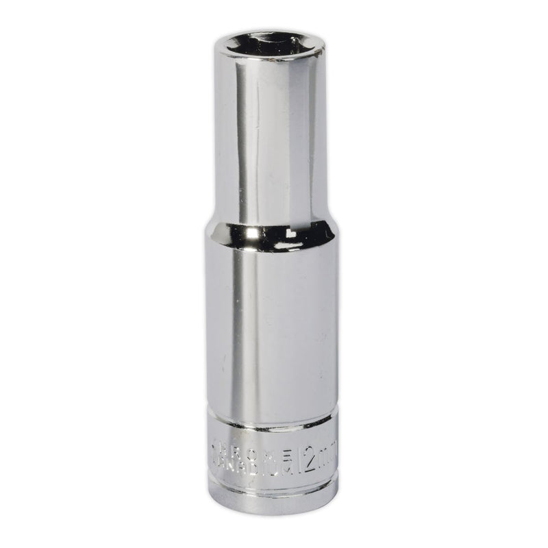Seigen by Sealey WallDrive Socket 12mm Deep 1/2"Sq Drive S0668 Seigen by Sealey  - Dynamic Drive