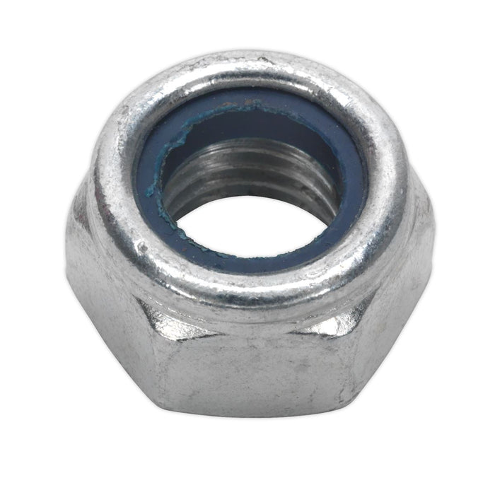 Sealey Nylon Lock Nut M14 Zinc DIN 982 Pack of 25 NLN14 Sealey  - Dynamic Drive