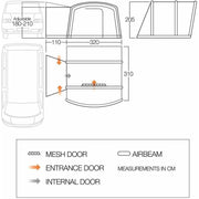 Vango Cove Air TC Low Drive Away Awning (180 - 210cm) Campervan Vango - Dynamic Drive