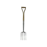 Faithfull Prestige Stainless Steel Border Fork Ash Handle Faithfull - Dynamic Drive