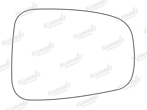 Summit Stick-On Standard Mirror Glass fits Citroen C8, Fiat Ulysee, Lancia Phedra Peugeot 807 RHS Summit - Dynamic Drive