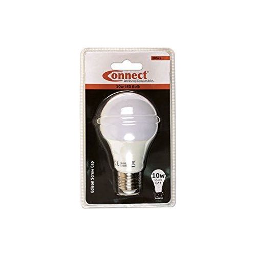 Connect 10W LED Bulb 6500K E27 ES Fitting Cold White 1pc 30527 Tool Connection - Dynamic Drive