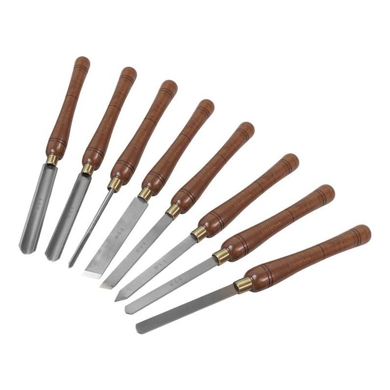Faithfull HSS Turning Chisel Wooden Boxed Set, 8 Piece Faithfull - Dynamic Drive