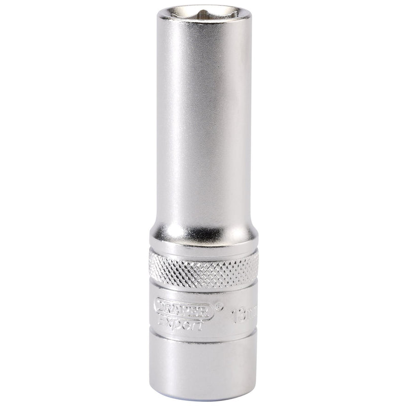 Draper 6 Point Metric Deep Socket, 1/2" Sq. Dr., 13mm 16646 Draper - Dynamic Drive