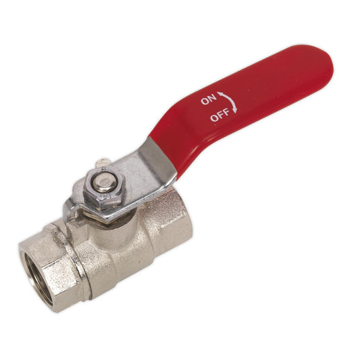 Sealey Lever Ball Valve 3/8"BSP (F) x 3/8"BSP (F) SA907 Sealey - Dynamic Drive