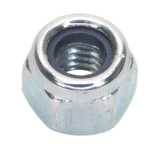 Sealey Nylon Locknut M6 Zinc Pack of 100 NLN6 Sealey - Dynamic Drive