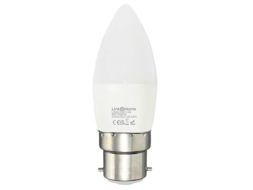 Link2Home Wi-Fi LED BC (B22) Opal Candle Dimmable Bulb, White + RGB 470 lm 5.5W Link2Home - Dynamic Drive