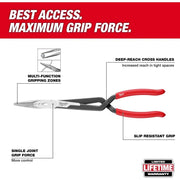 Milwaukee Long Reach Plier 45Deg 4932492498 Milwaukee - Dynamic Drive