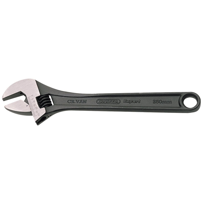 Draper Crescent-Type Adjustable Wrench with Phosphate Finish, 250mm 52681 Draper - Dynamic Drive