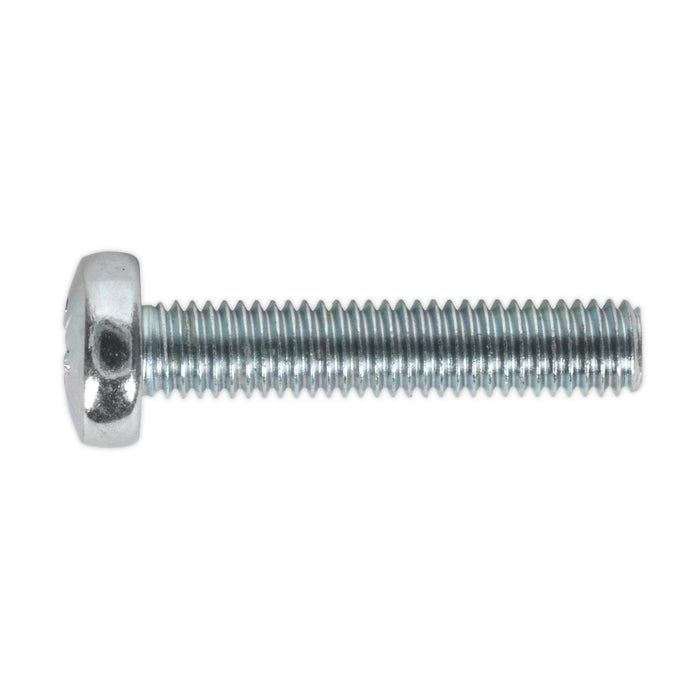 Sealey Machine Screw M5 x 25mm Pan Head Pozi Zinc Pack of 50 MSP525 Sealey - Dynamic Drive
