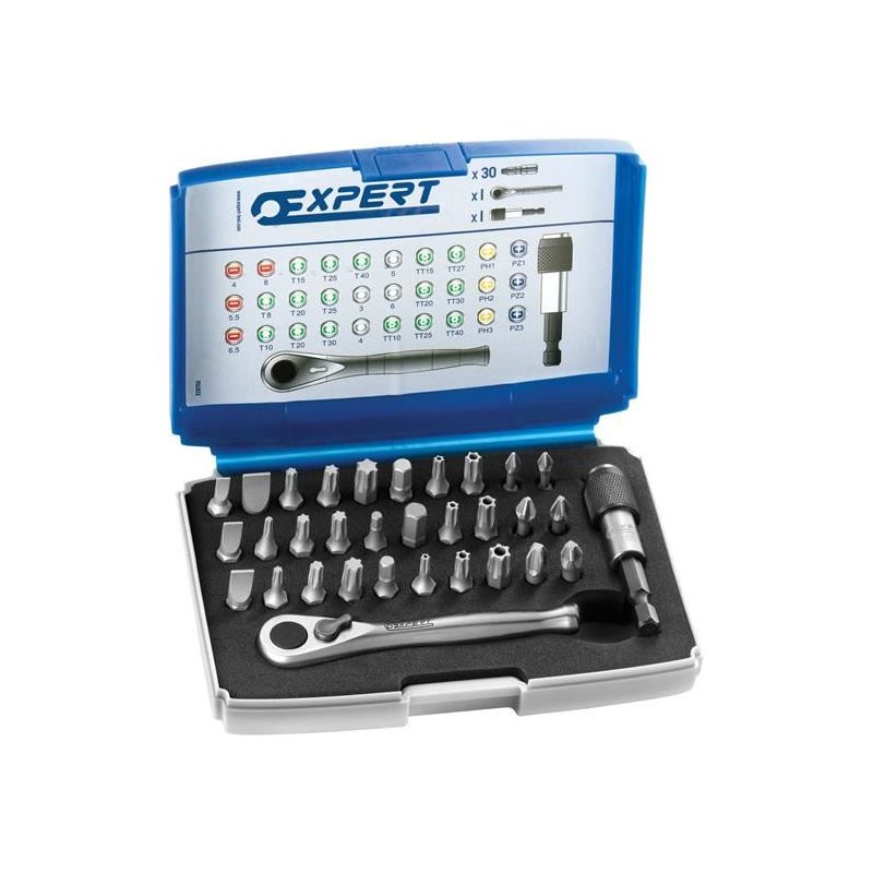 Expert E131702 1/4in Bit Set, 32 Piece Expert - Dynamic Drive