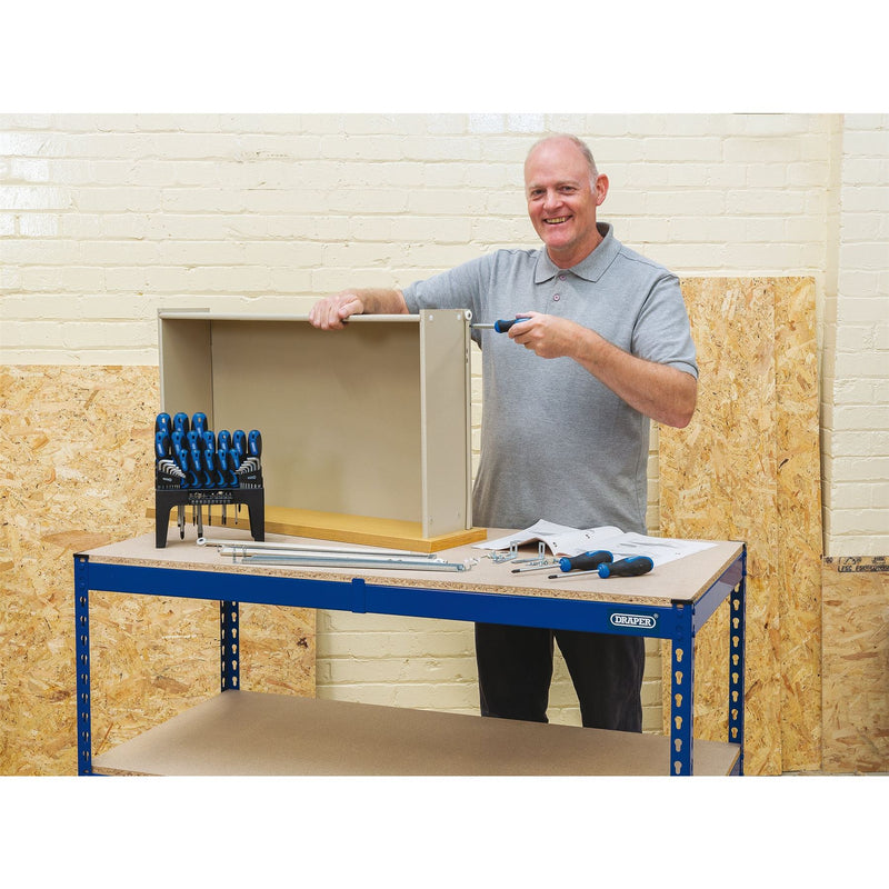 Draper Steel Workbench, 1200 x 600 x 900mm 24912 Draper - Dynamic Drive