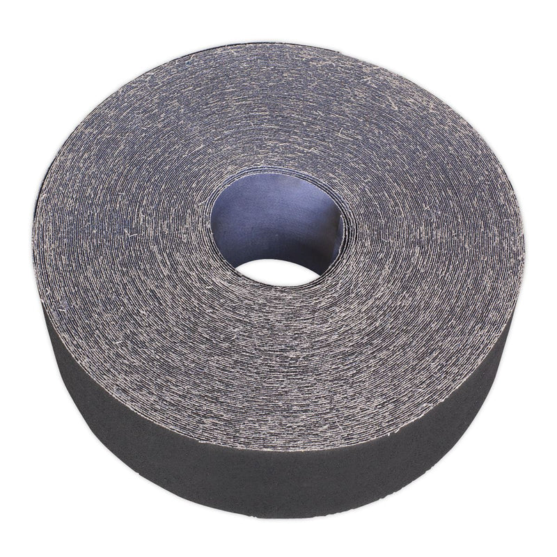 Sealey Emery Roll Blue Twill 50mm x 50m 80Grit ER505080 Sealey - Dynamic Drive