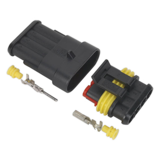 Sealey Superseal Male & Female Connector 4-Way SSC4MF Sealey - Dynamic Drive