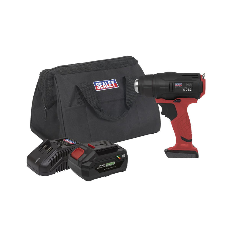 Sealey Cordless Hot Air Gun Kit 20V SV20 Series CP20VHGKIT Sealey - Dynamic Drive