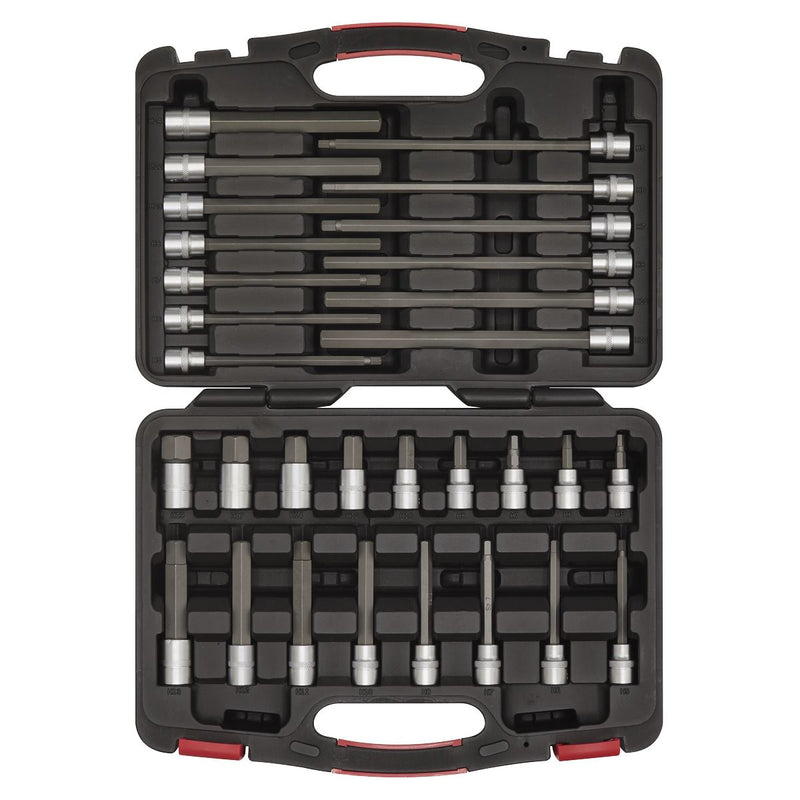 Sealey Hex Socket Bit Set 30pc 3/8"Sq Drive Platinum Series AK89000 Sealey - Dynamic Drive