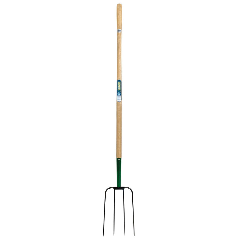 Draper 4 Prong Manure Fork with Wood Shaft 63579 Draper - Dynamic Drive