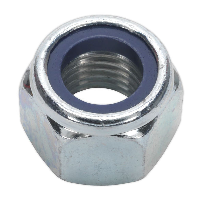 Sealey Nylon Lock Nut M16 Zinc DIN 982 Pack of 25 NLN16 Sealey  - Dynamic Drive