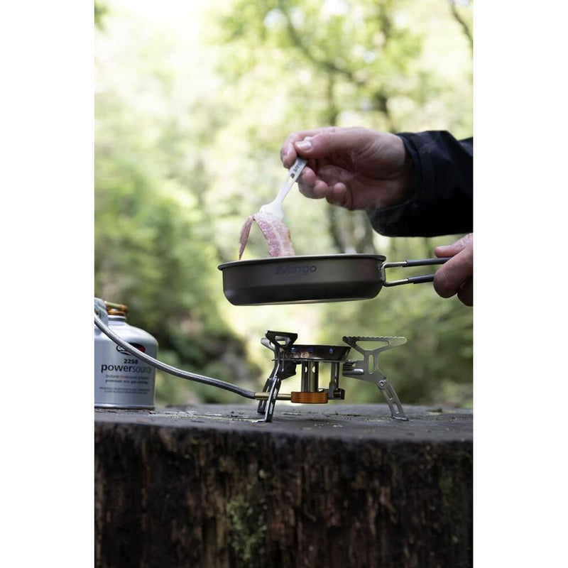 Vango Folding Stove with Windshield and Piezo Silver Vango - Dynamic Drive