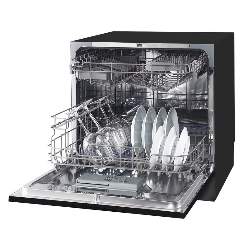Baridi Tabletop Dishwasher 8 Place Settings 8L Capacity - Black DH88 Baridi - Dynamic Drive
