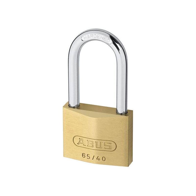 Abus Mechanical 65/40mm Brass Padlock 40mm Long Shackle Carded ABUS Mechanical - Dynamic Drive