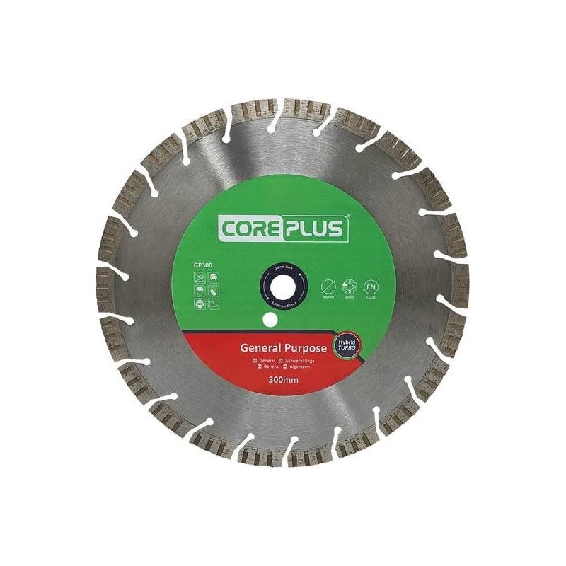 Coreplus GP300 General-Purpose Hybrid Turbo Diamond Blade 300mm CorePlus - Dynamic Drive