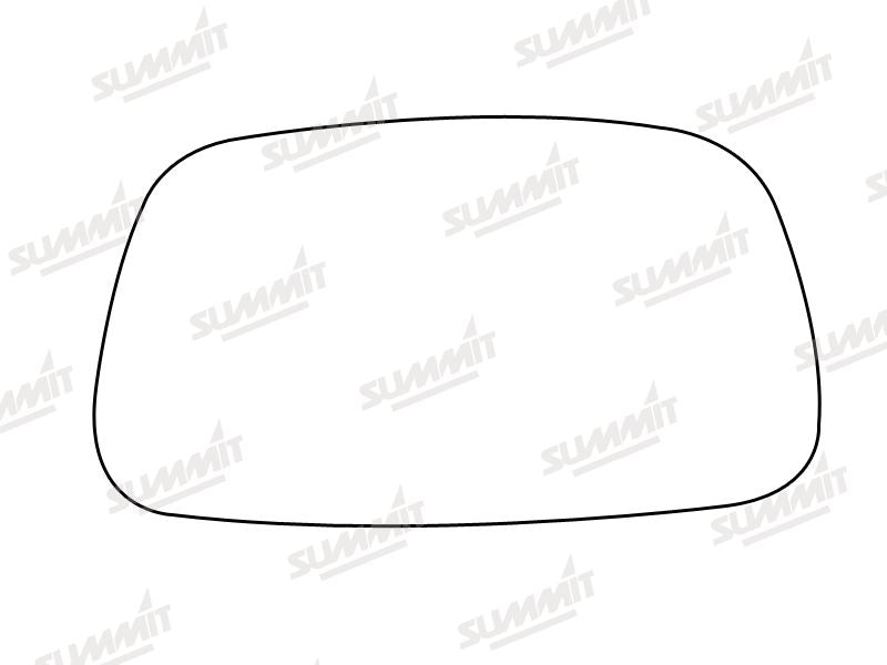 Summit Stick-On Standard Mirror Glass fits Volvo 440, 460 480 91 on RHS Summit - Dynamic Drive