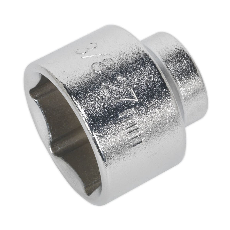 Sealey Low Profile Oil Filter Socket 27mm 3/8"Sq Drive SX112 Sealey - Dynamic Drive