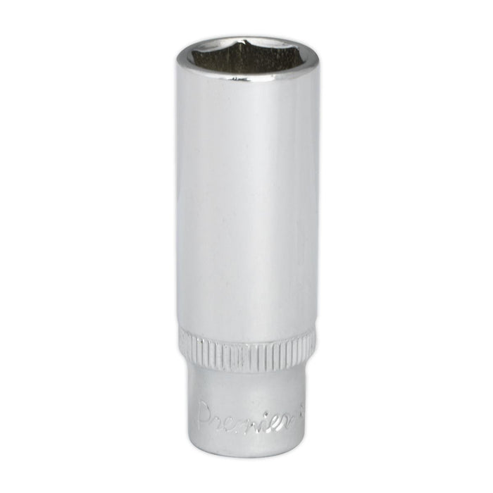 Sealey WallDrive Socket 13mm Deep 1/4"Sq Drive Fully Polished SP1413D Sealey - Dynamic Drive