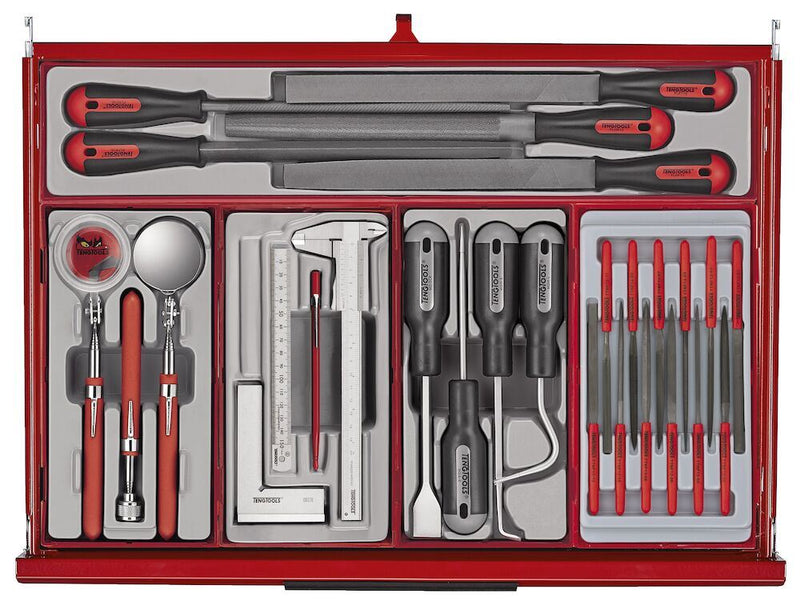 Teng Tools 53" PRO35™ Monster stack tool kit 1295 pieces red Town Tools - Dynamic Drive