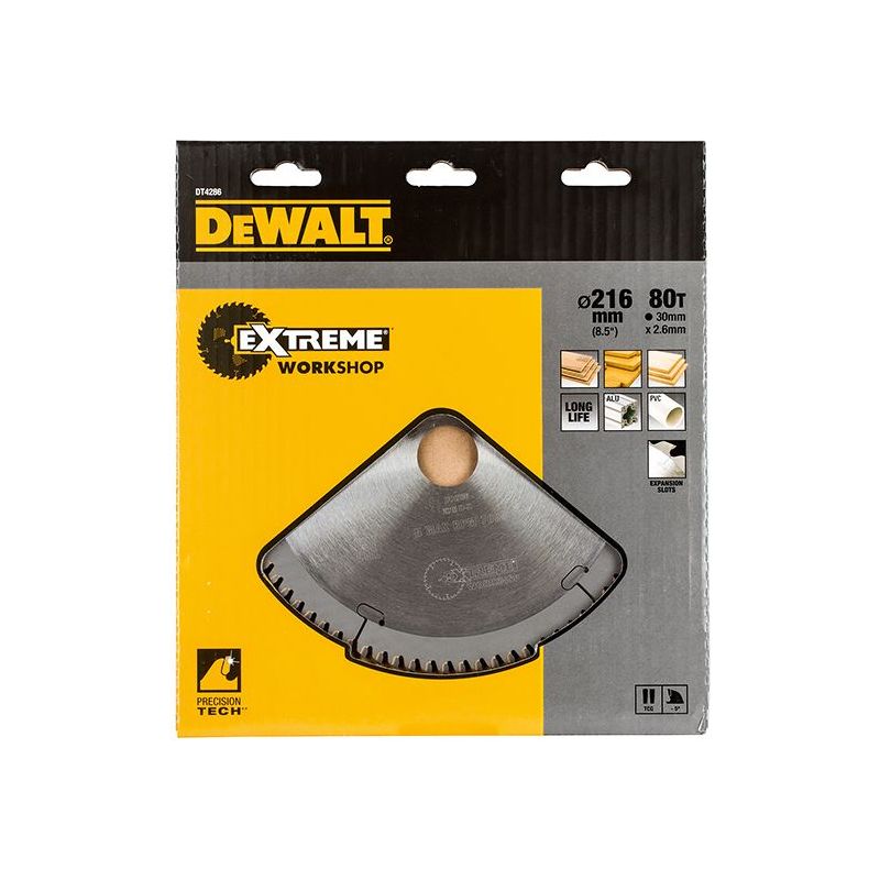 Dewalt Power Tools Series 40 Circular Saw Blade 216 x 30mm x 80T TCG/Neg DeWALT Power Tools - Dynamic Drive