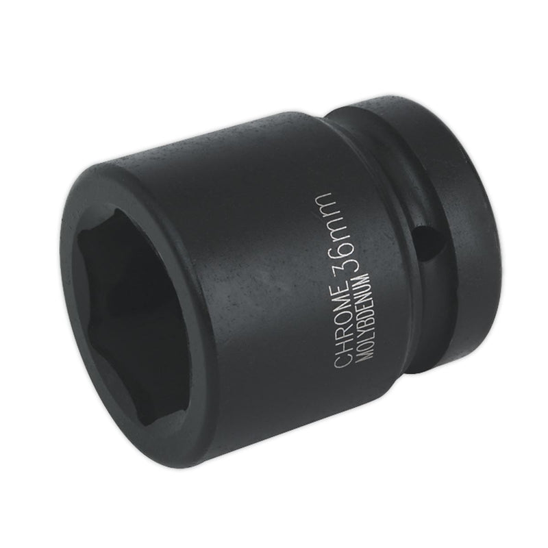 Sealey Impact Socket 36mm 1"Sq Drive IS136 Sealey - Dynamic Drive