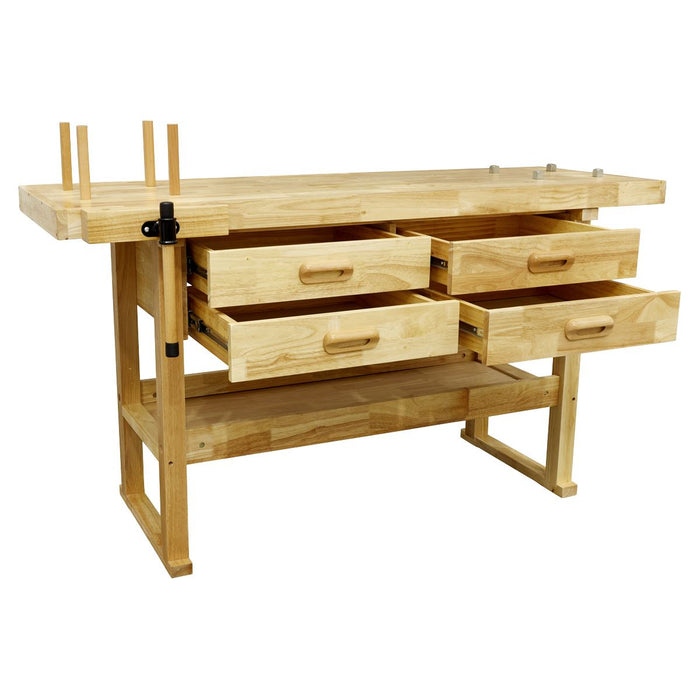 Sealey Woodworking Bench with 4 Drawers AP1640 Sealey - Dynamic Drive