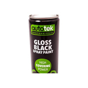2x Autotek Professional Gloss Black 500ml Spray Paint High Coverage Autotek - Dynamic Drive