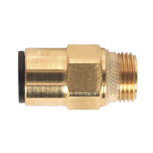 Sealey Brass SuperThread Straight Adaptor 12mm x 3/8"BSP Pack of 2 (John Guest S Sealey - Dynamic Drive