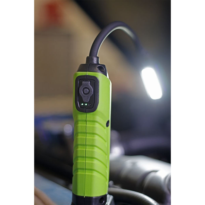 Sealey Flexi Head COB LED Rechargeable Inspection Lamp Light Magnetic Base Sealey  - Dynamic Drive