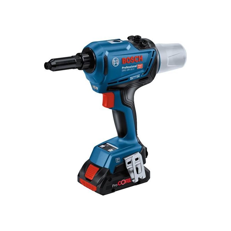 Bosch GRG 18V-16 C Rivet Gun 18V 2 x 2.0Ah Li-ion Bosch - Dynamic Drive